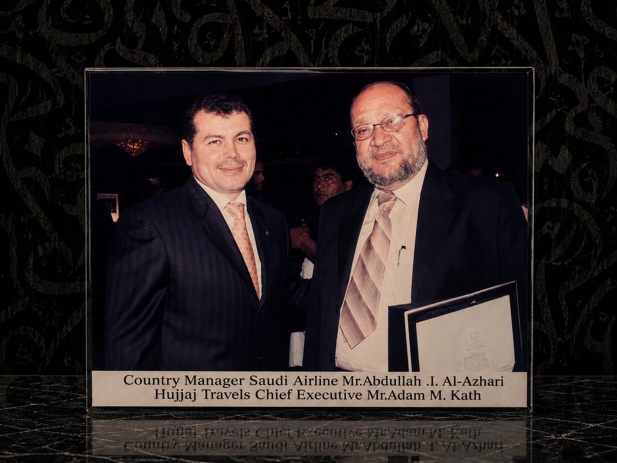 Saudi Airlines Mr. Abdullah Al-Azhari with Mr. Adam Kath