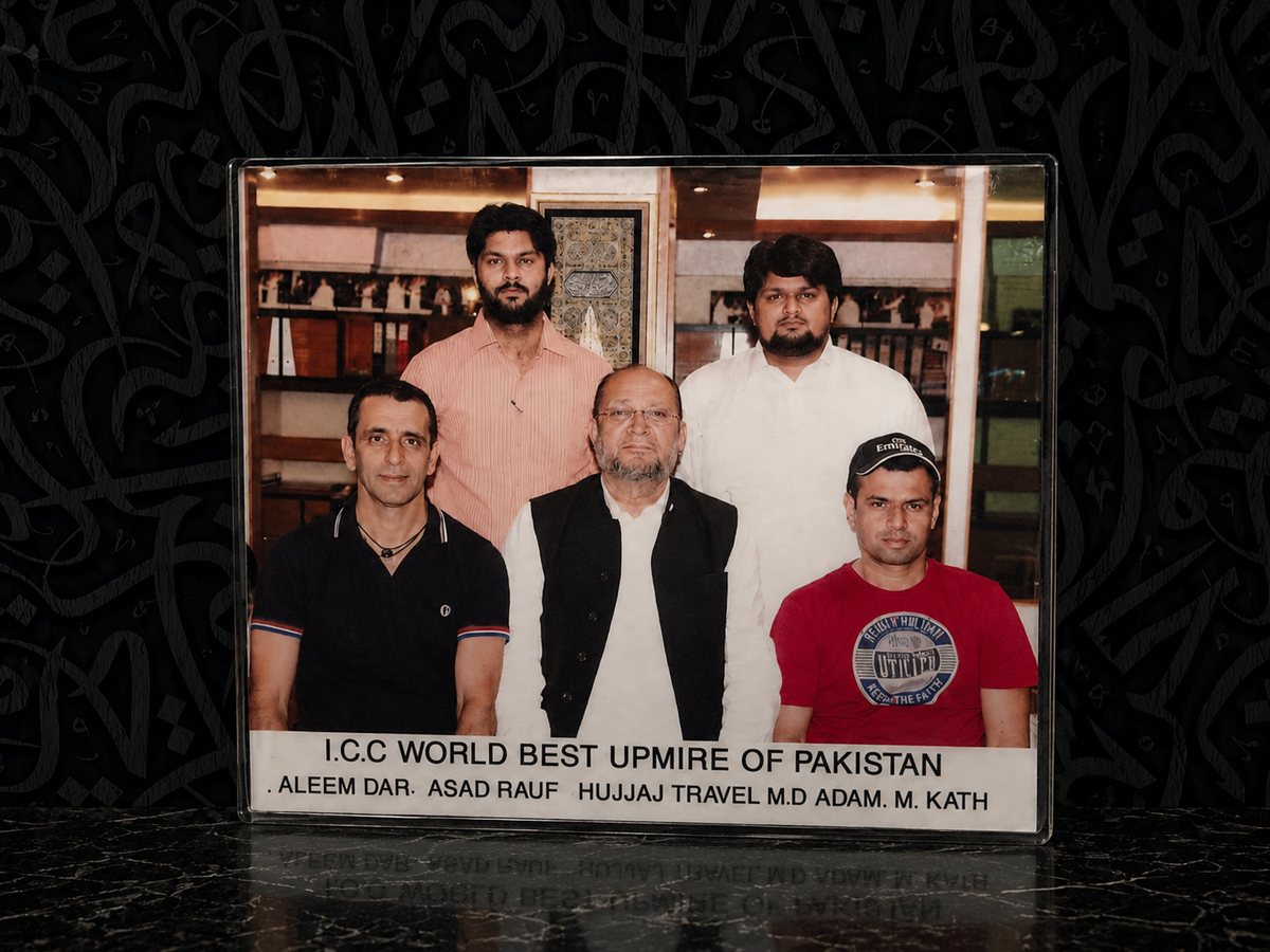ICC Umpires Aleem Dar & Asad Rauf at Saddar Office