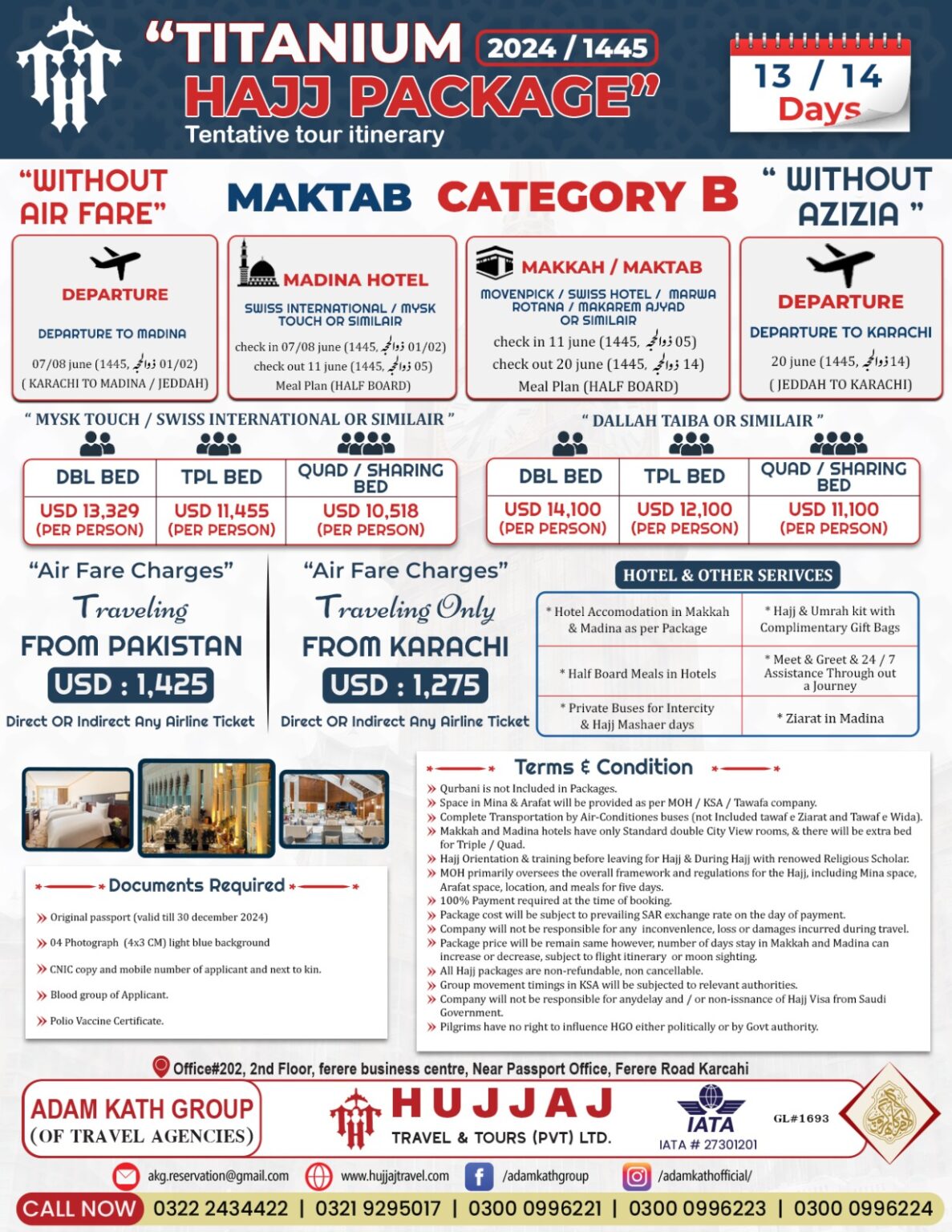 TITANIUM HAJJ PACKAGE CATEGORY B – Hujjaj Travel And Tours